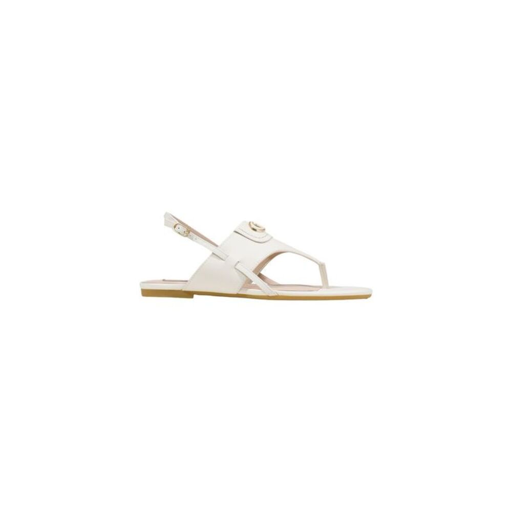 Liu Jo White Leather Flat Women's Sandals